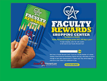 Tablet Screenshot of facultyrewards.com